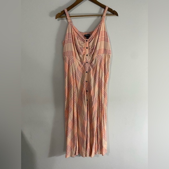 Torrid - MIDI CHALLIS BUTTON-FRONT DRESS - Picture 2 of 14